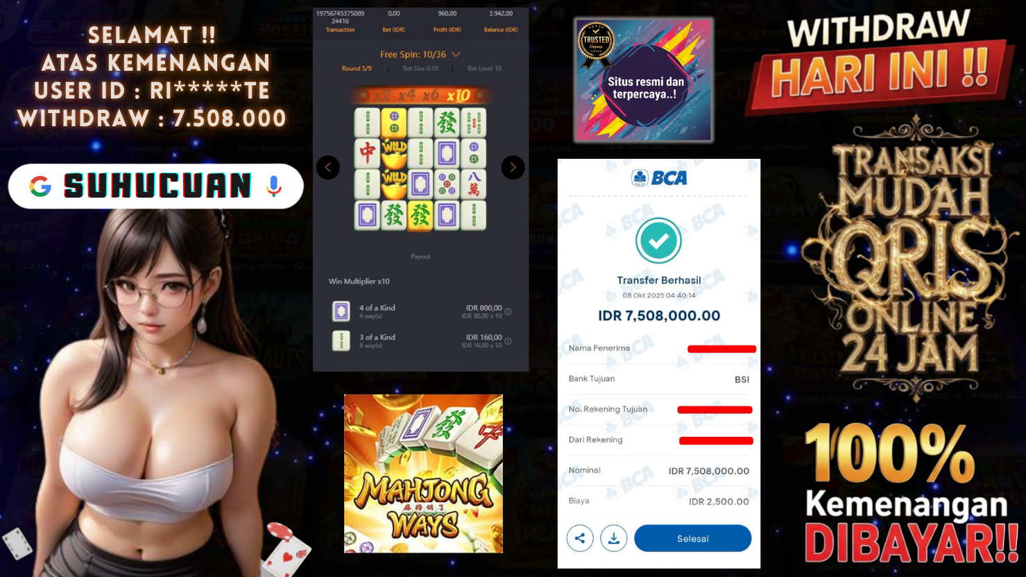 SUHUCUAN JACKPOT SLOT MAHJONG WAYS